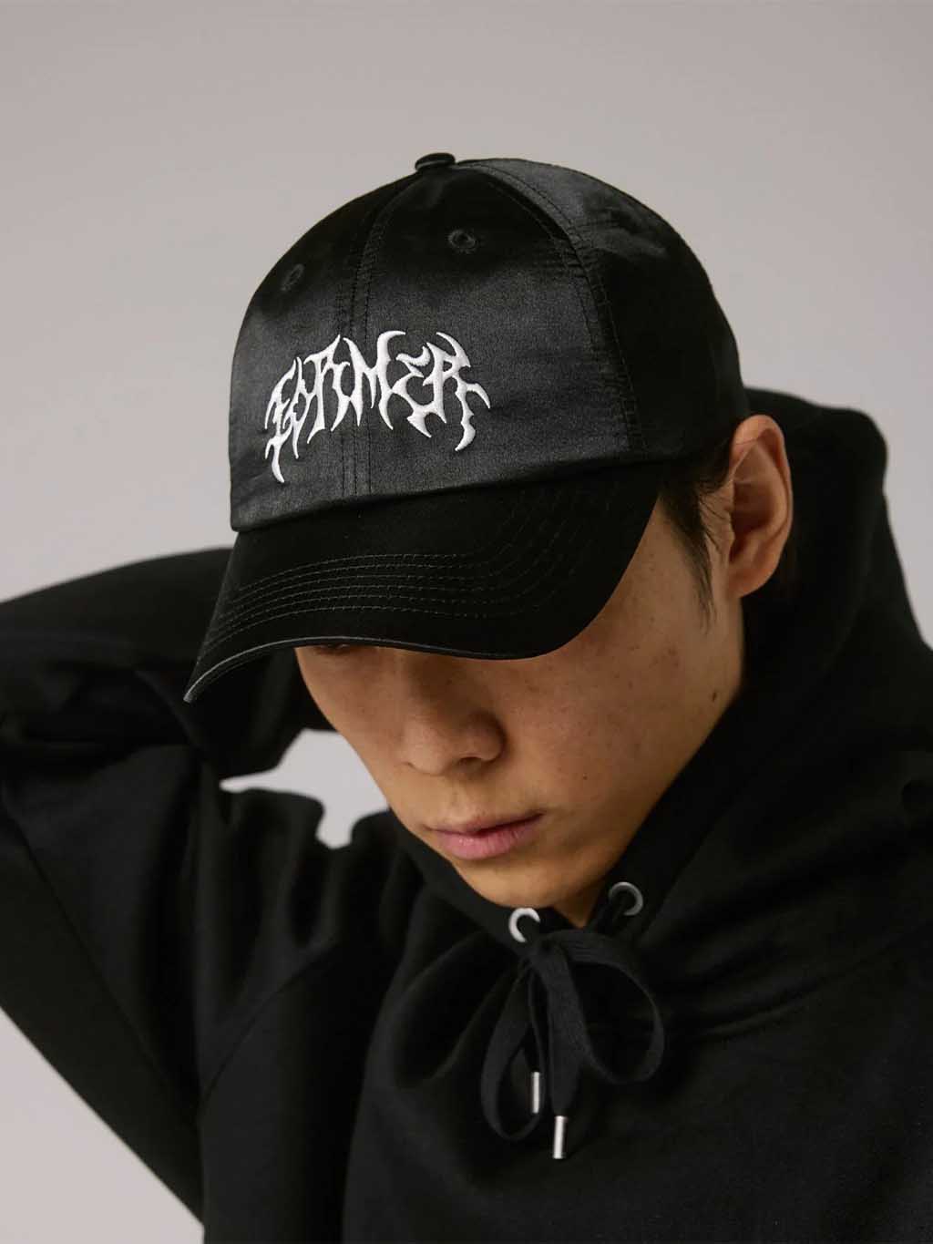 Former Men's Puncture Satin Leather Cap