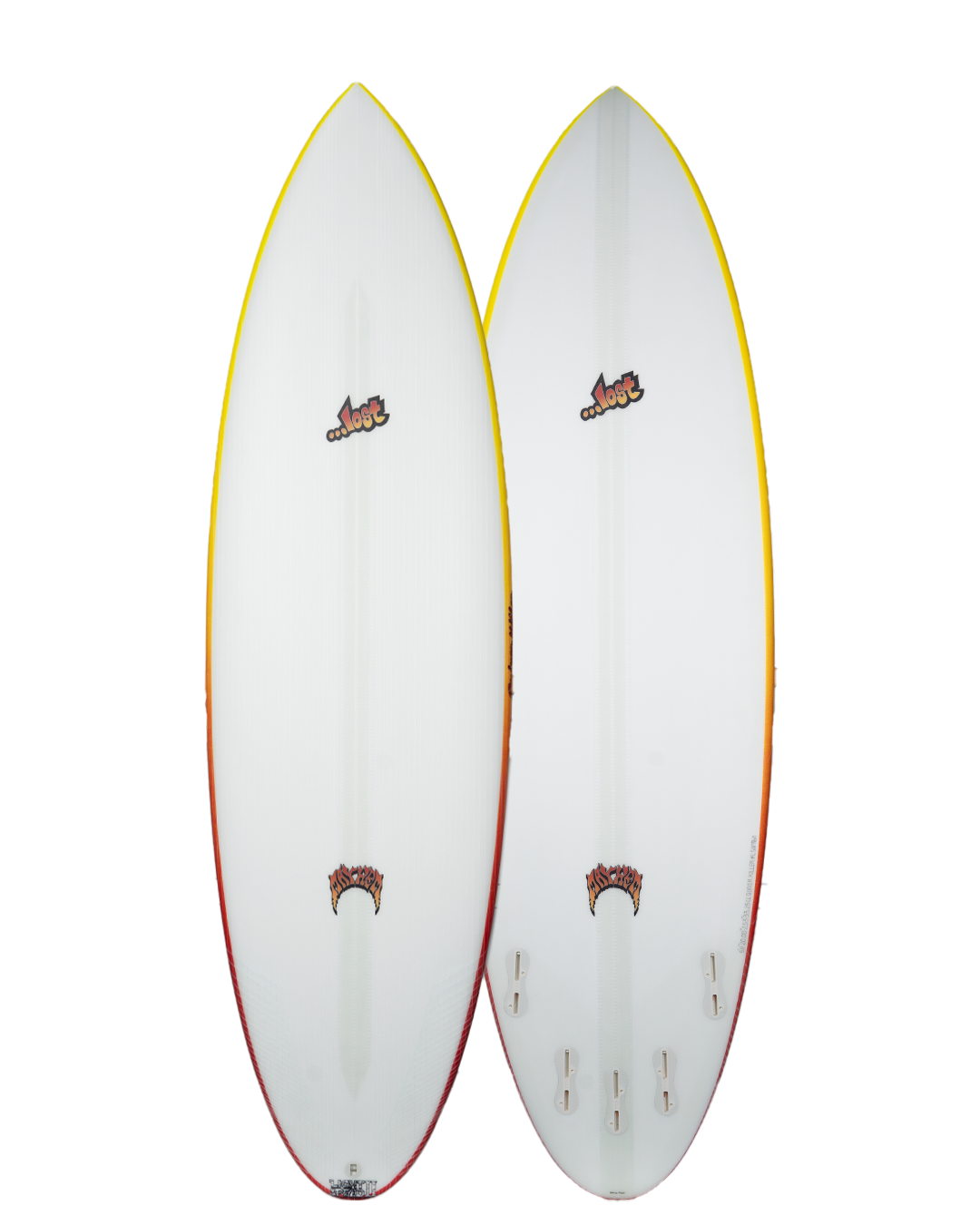 Lost Lightspeed Tech Quiver Killer '25 (Red/Yellow Rails) Surfboard