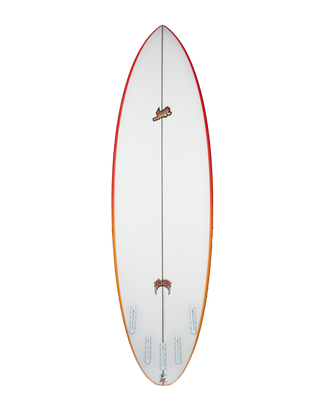 Lost Quiver Killer '25 Surfboard- Red/Orange Rails