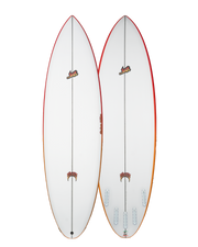 Lost Quiver Killer '25 Surfboard- Red/Orange Rails