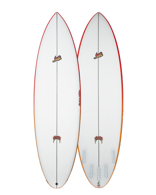 Lost Quiver Killer '25 Surfboard- Red/Orange Rails