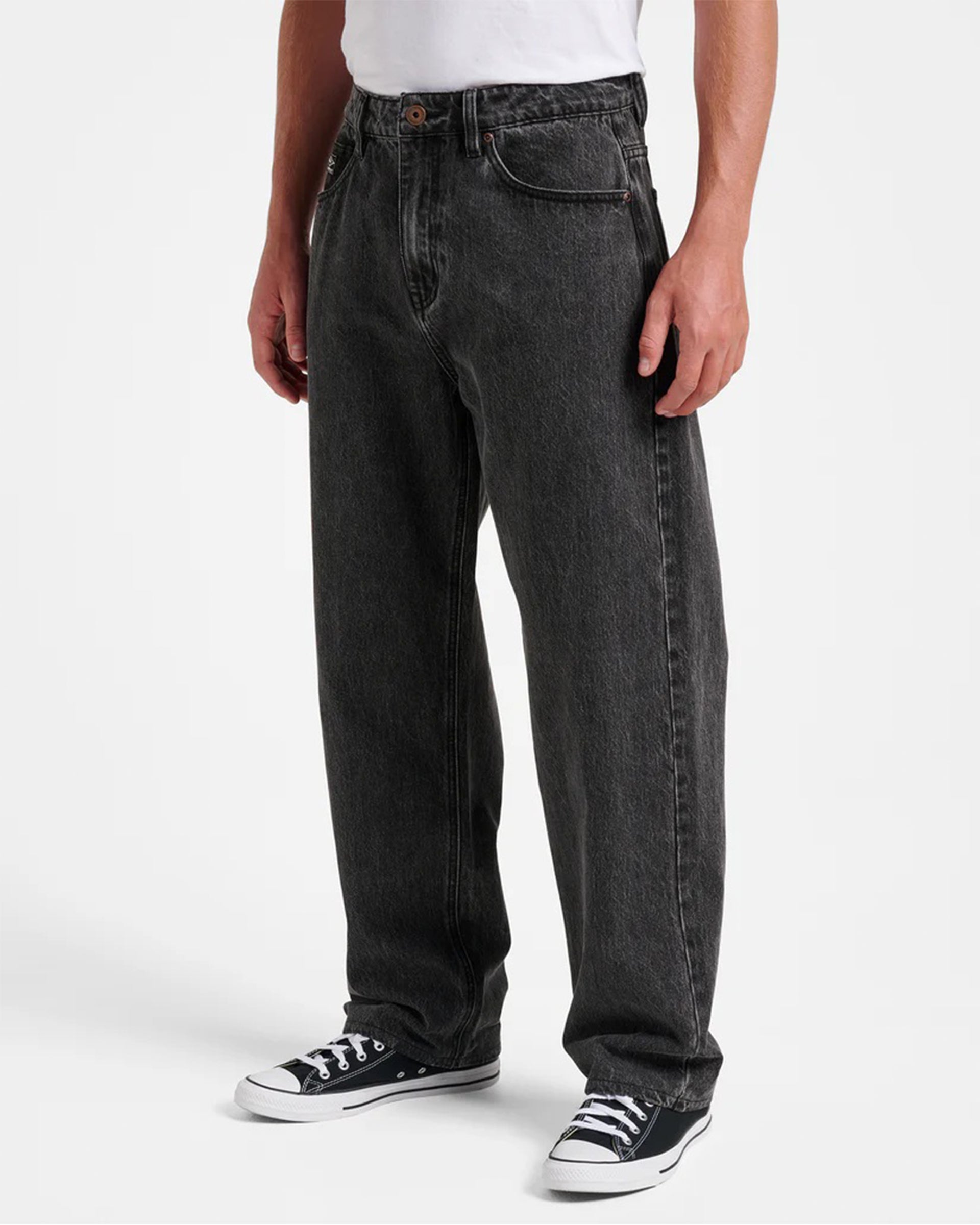 Baggy Denim Pants - Black Wash – Jack's Surfboards