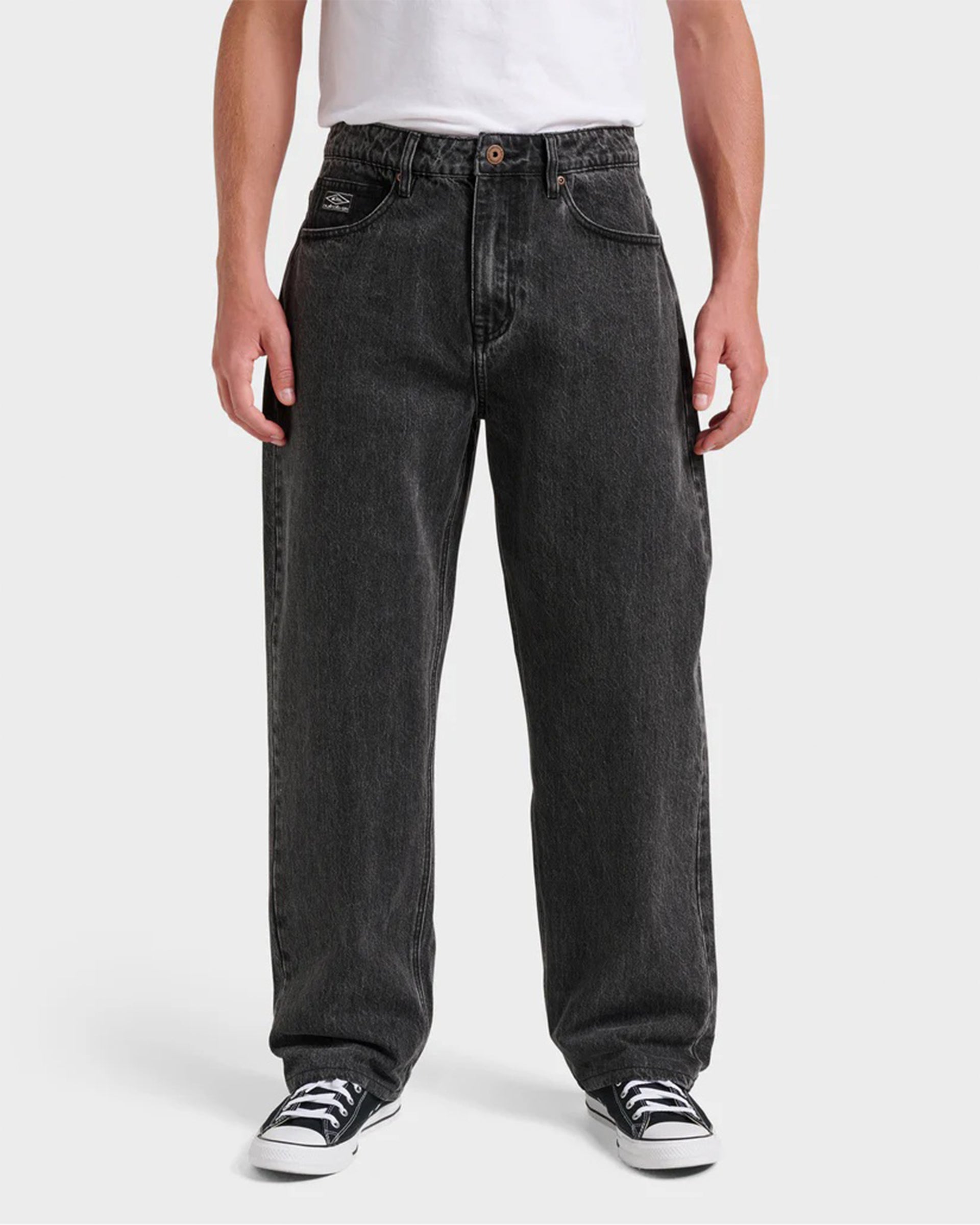 Baggy Denim Pants - Black Wash – Jack's Surfboards