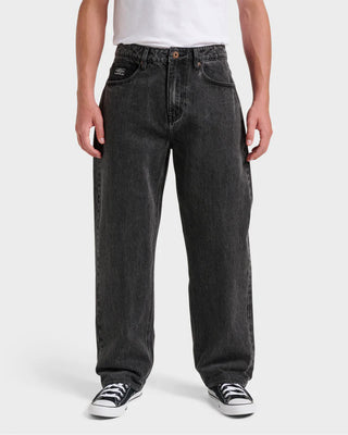 Quiksilver Baggy Denim Pants - Black Wash