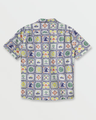 Quiksilver x Pacifico Baja Casual Short Sleeve Shirt - Off White
