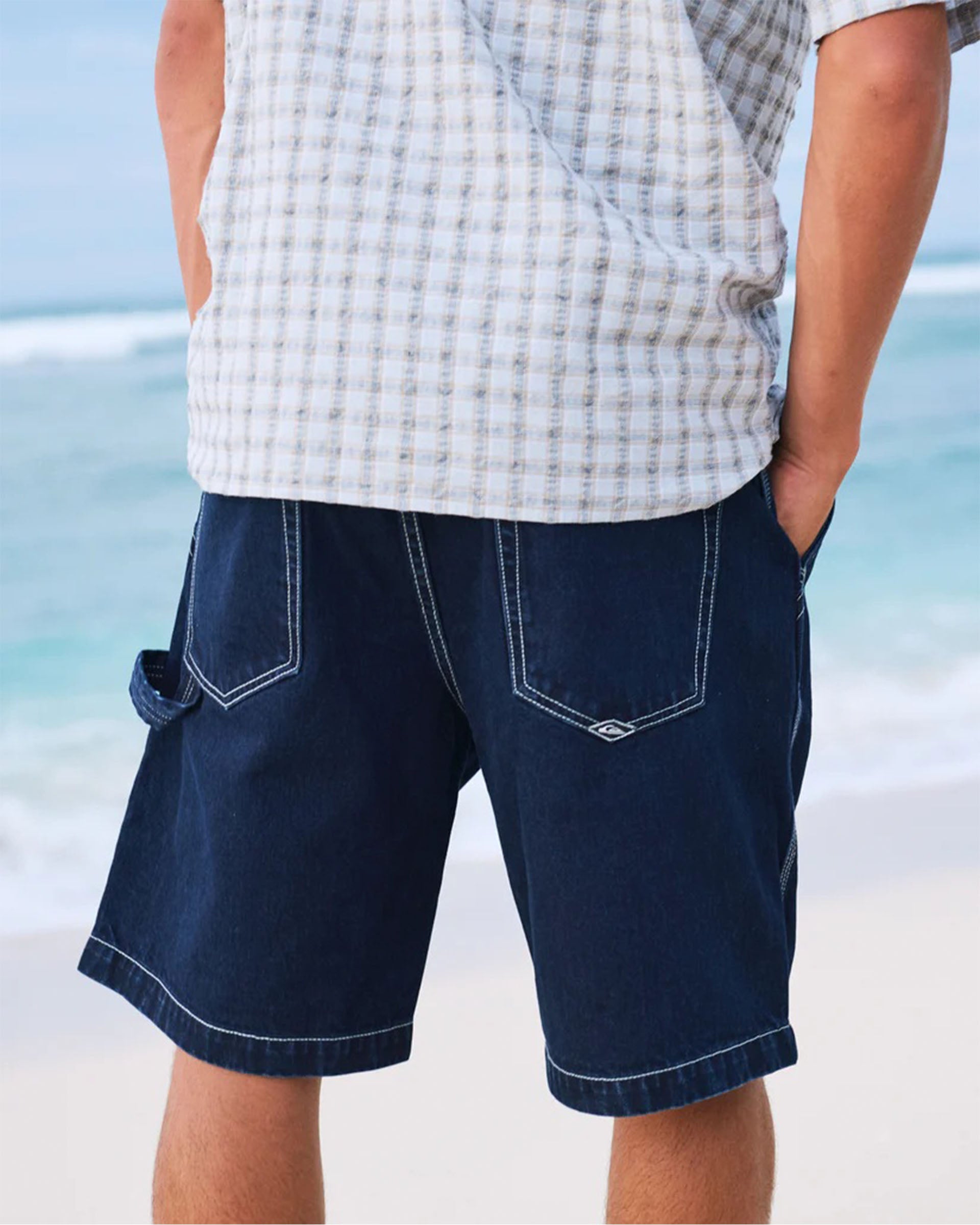 Mercury Carpenter Denim Shorts - Indigo Rinse
