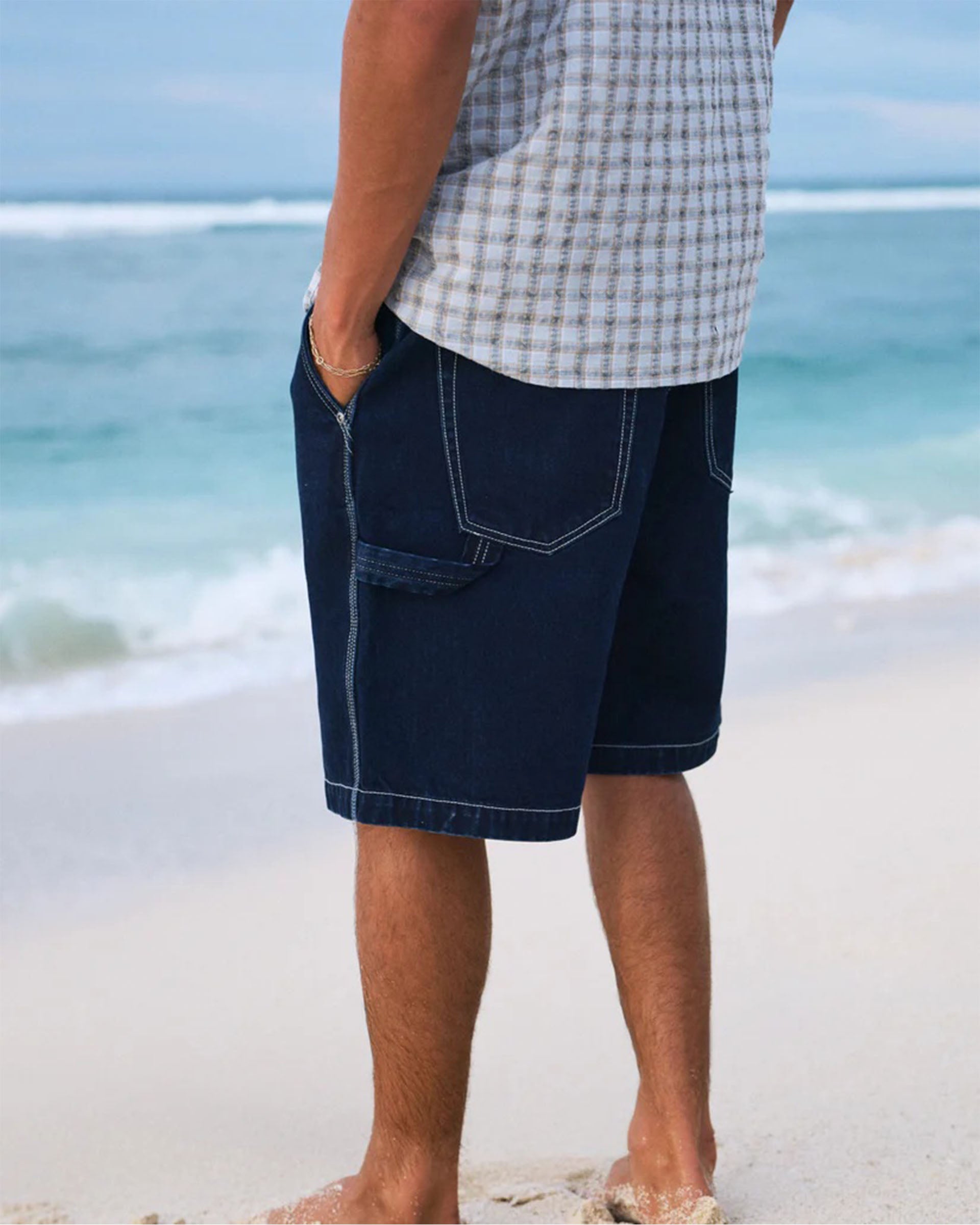 Mercury Carpenter Denim Shorts - Indigo Rinse