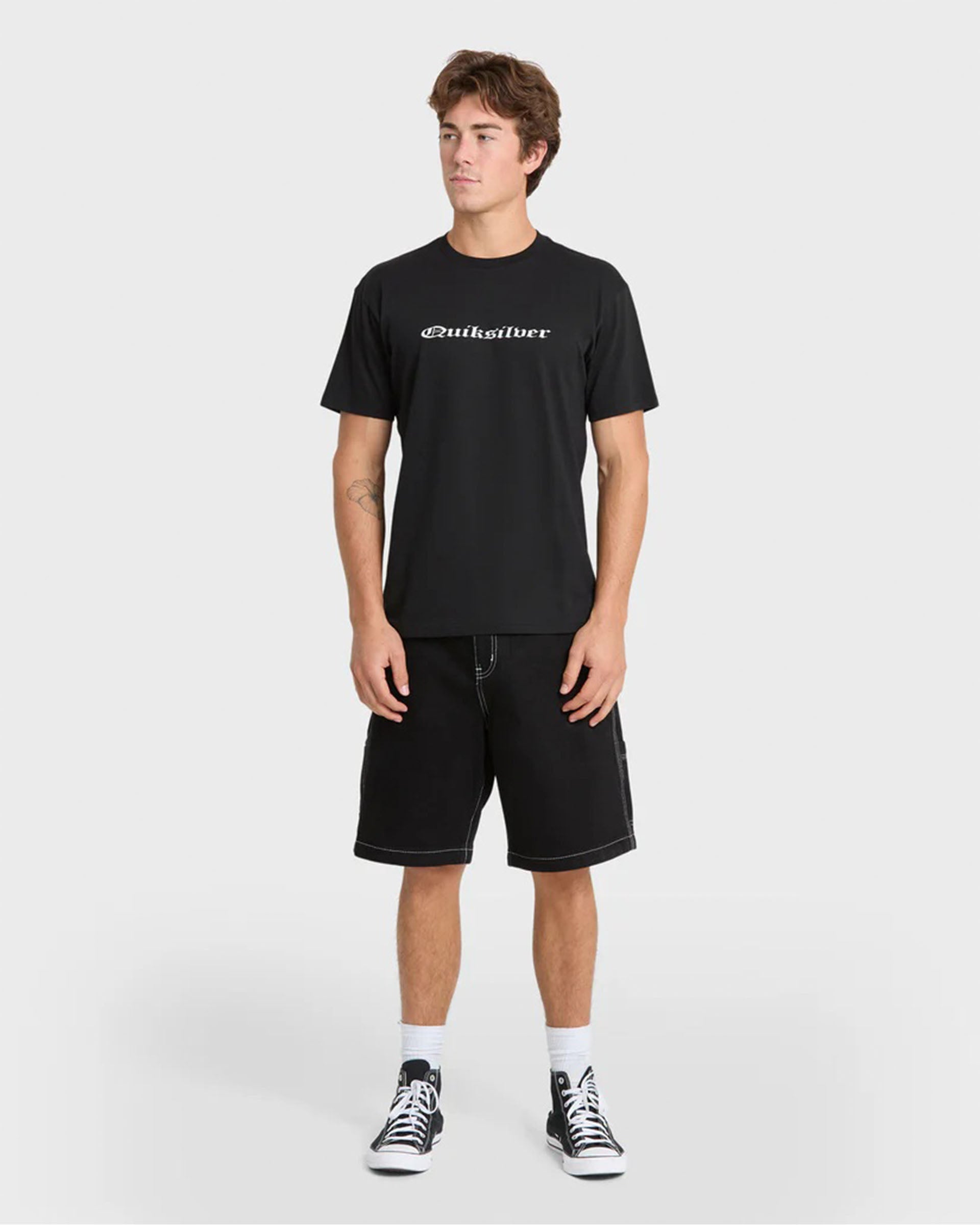 Quiksilver Chrome English S/S T-Shirt - Black