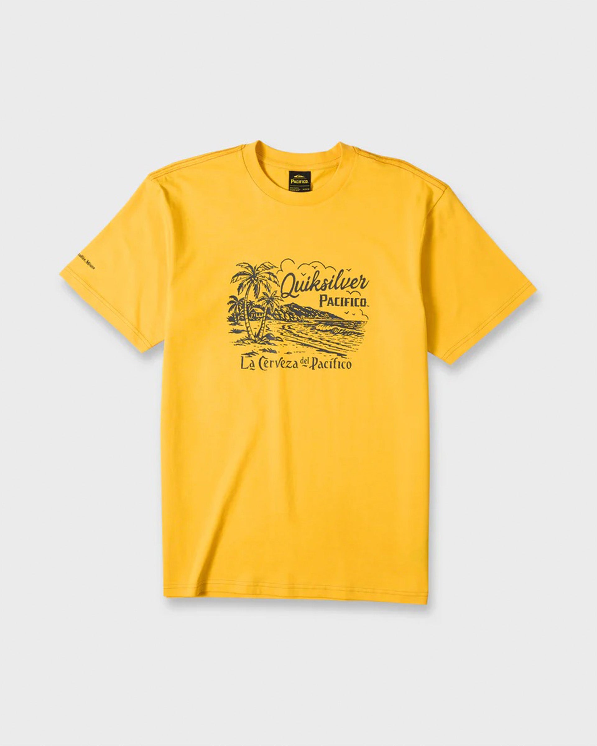 Quiksilver Pacifico Coastal Paradise Short Sleeve T-Shirt - Sunshine