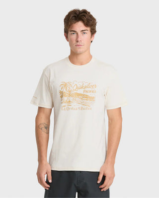 Quiksilver Pacifico Coastal Paradise Short Sleeve T-Shirt - Tofu