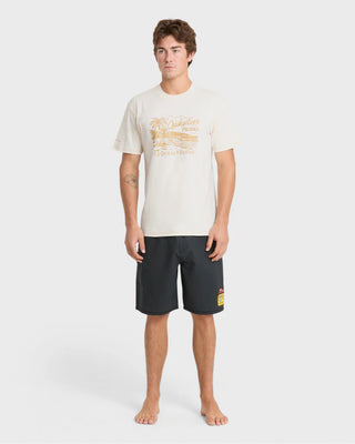 Quiksilver Pacifico Coastal Paradise Short Sleeve T-Shirt - Tofu