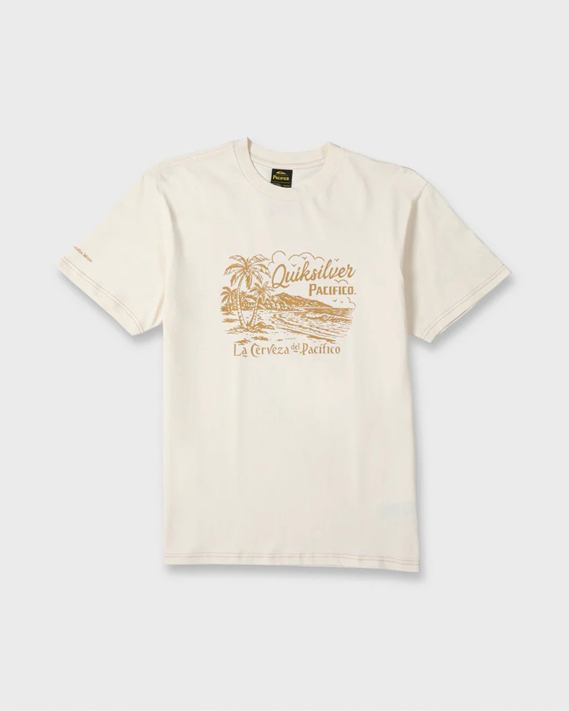 Quiksilver Pacifico Coastal Paradise Short Sleeve T-Shirt - Tofu