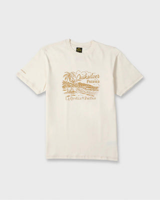 Quiksilver Pacifico Coastal Paradise Short Sleeve T-Shirt - Tofu