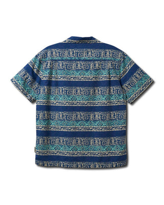 Quiksilver Global Heat Casual Short Sleeve Shirt - Turbo Blue
