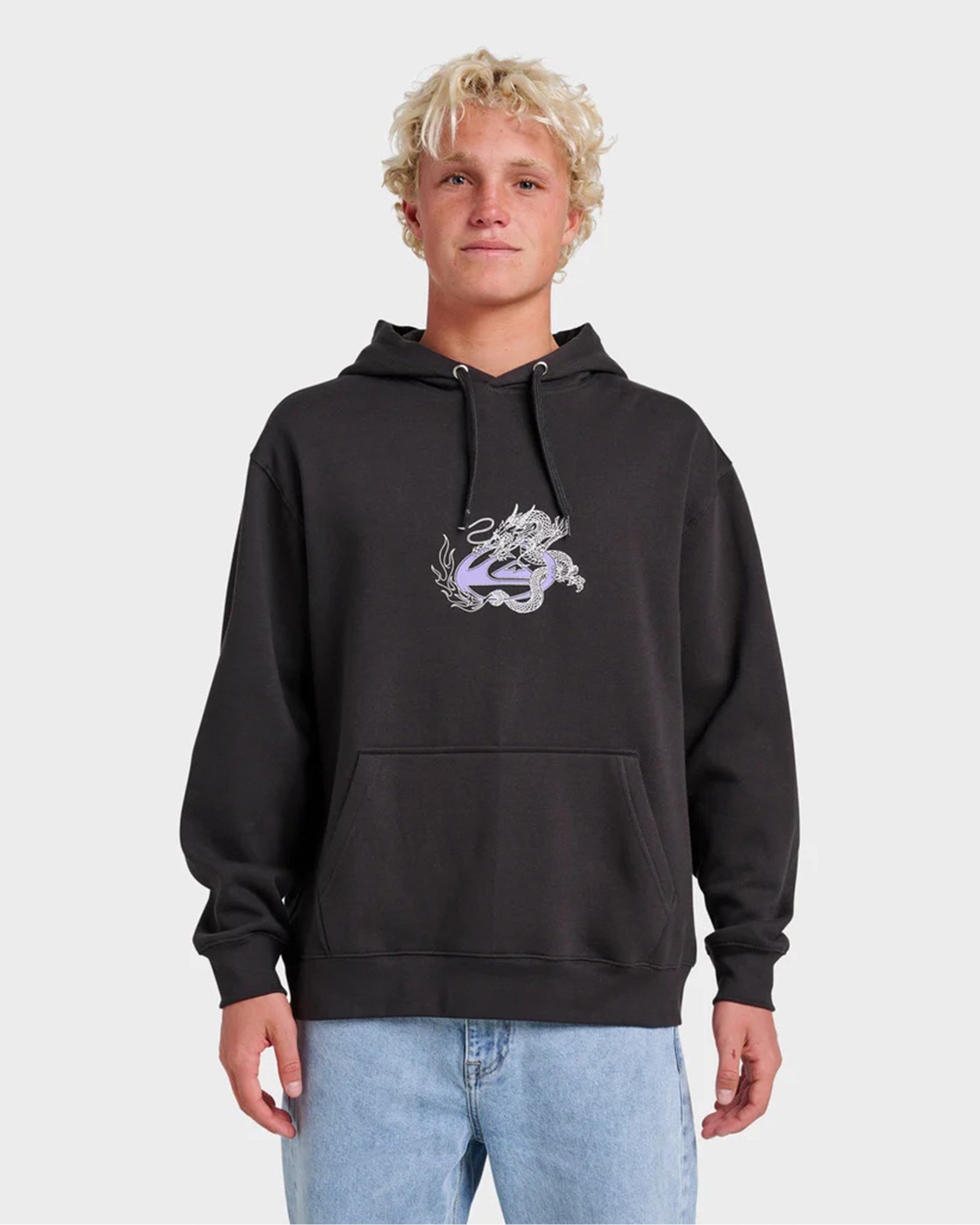 Quiksilver Graphic Pullover Hoodie - Phantom