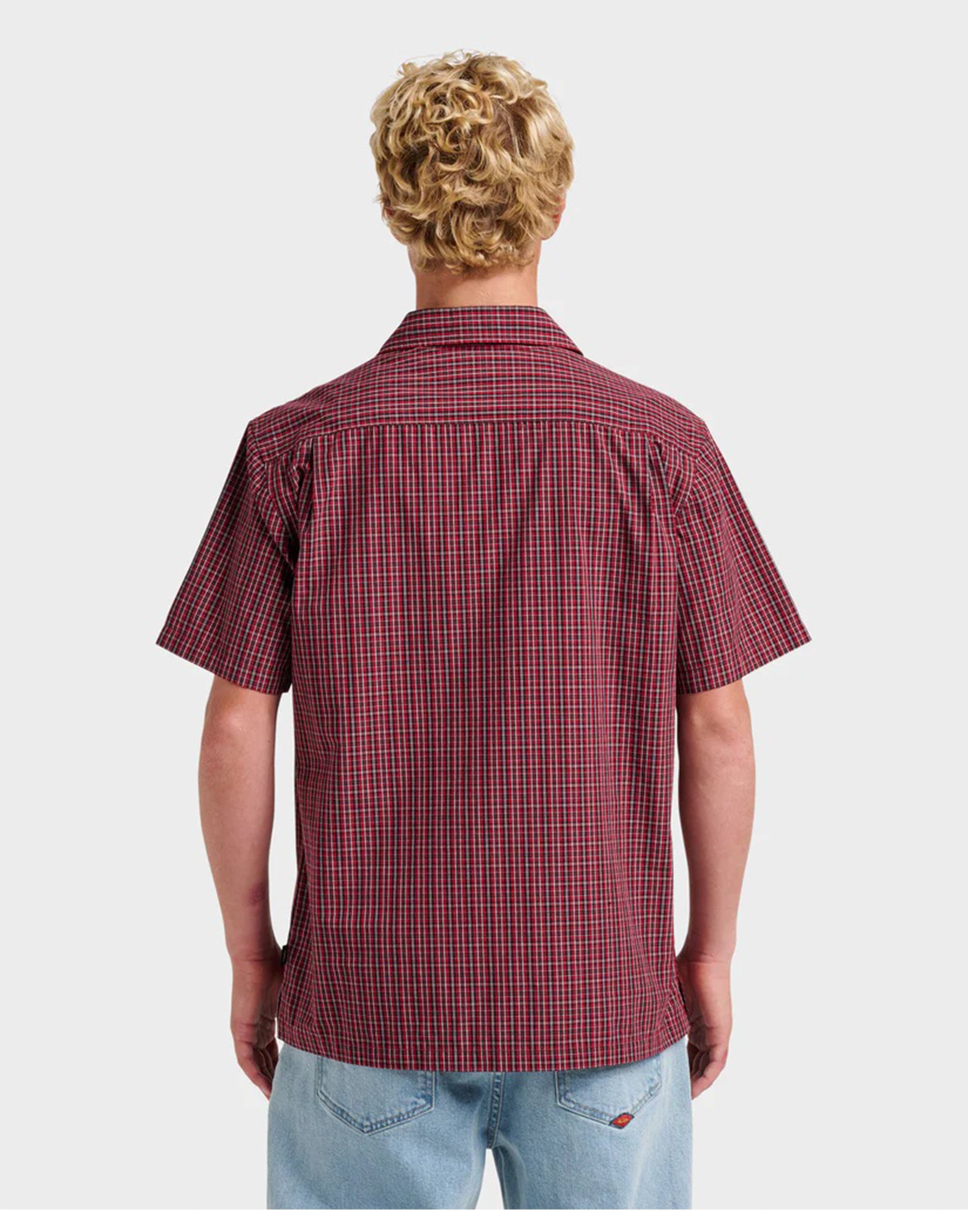 Quiksilver Liquid Metal Short Sleeve Shirt - Biking Red
