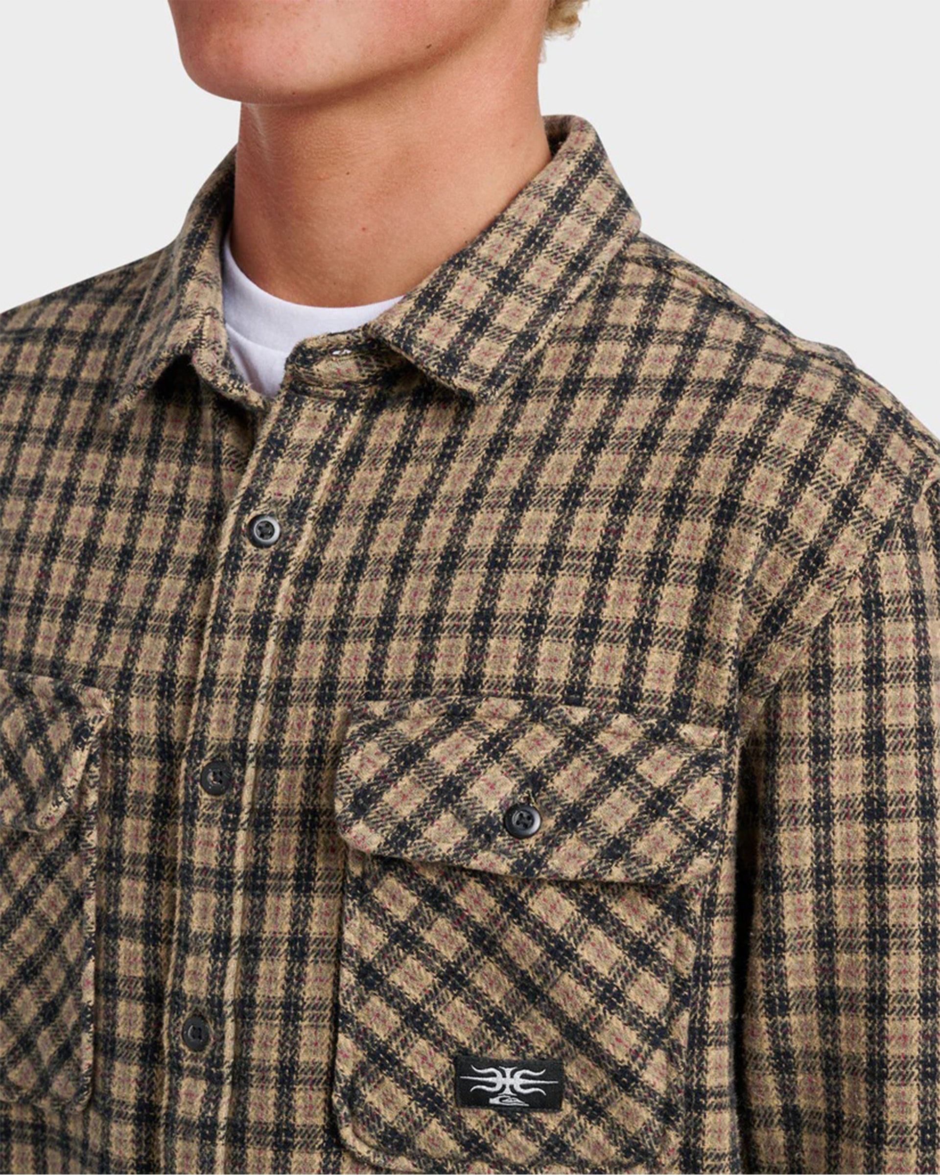 Quiksilver Mercury Sandstrokes Short Sleeve Shirt - Elmwood