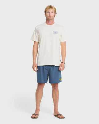 Quiksilver Pacifico Signage Short Sleeve T-Shirt - Tofu