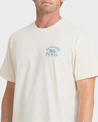 Quiksilver Pacifico Signage Short Sleeve T-Shirt - Tofu