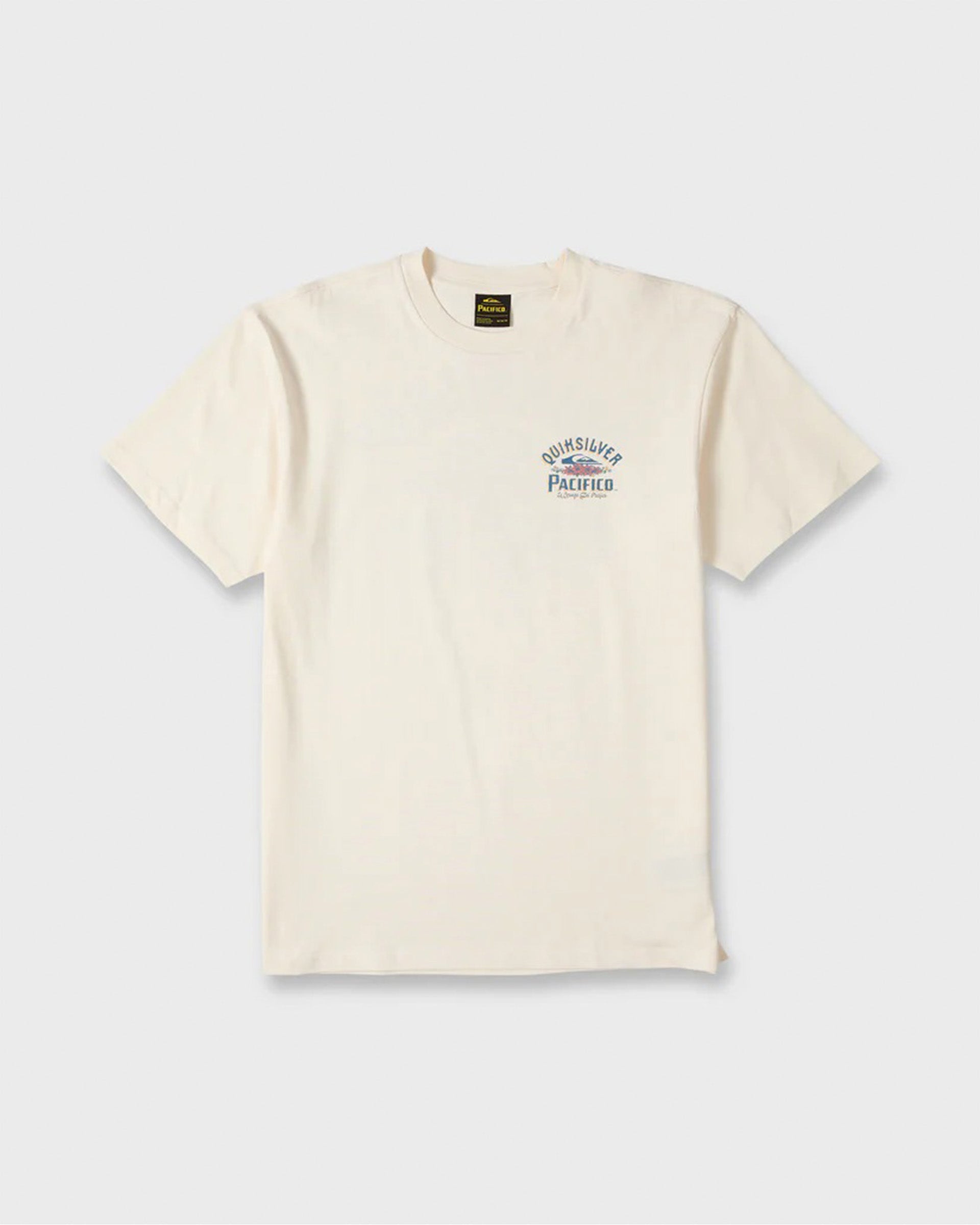 Quiksilver Pacifico Signage Short Sleeve T-Shirt - Tofu
