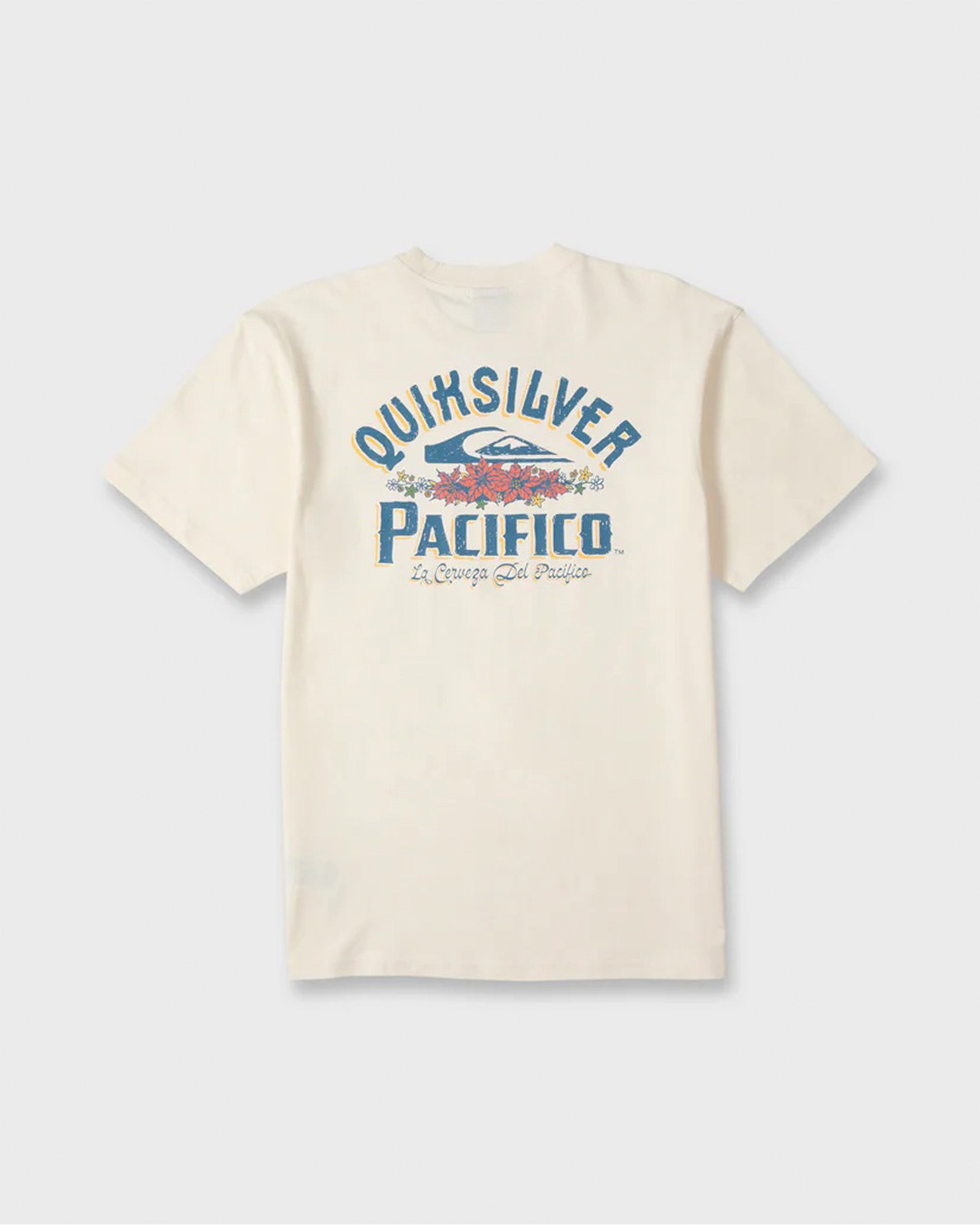 Quiksilver Pacifico Signage Short Sleeve T-Shirt - Tofu