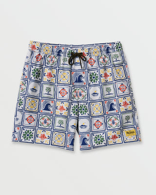 Quiksilver x Pacifico 17" Volley Boardshorts - White