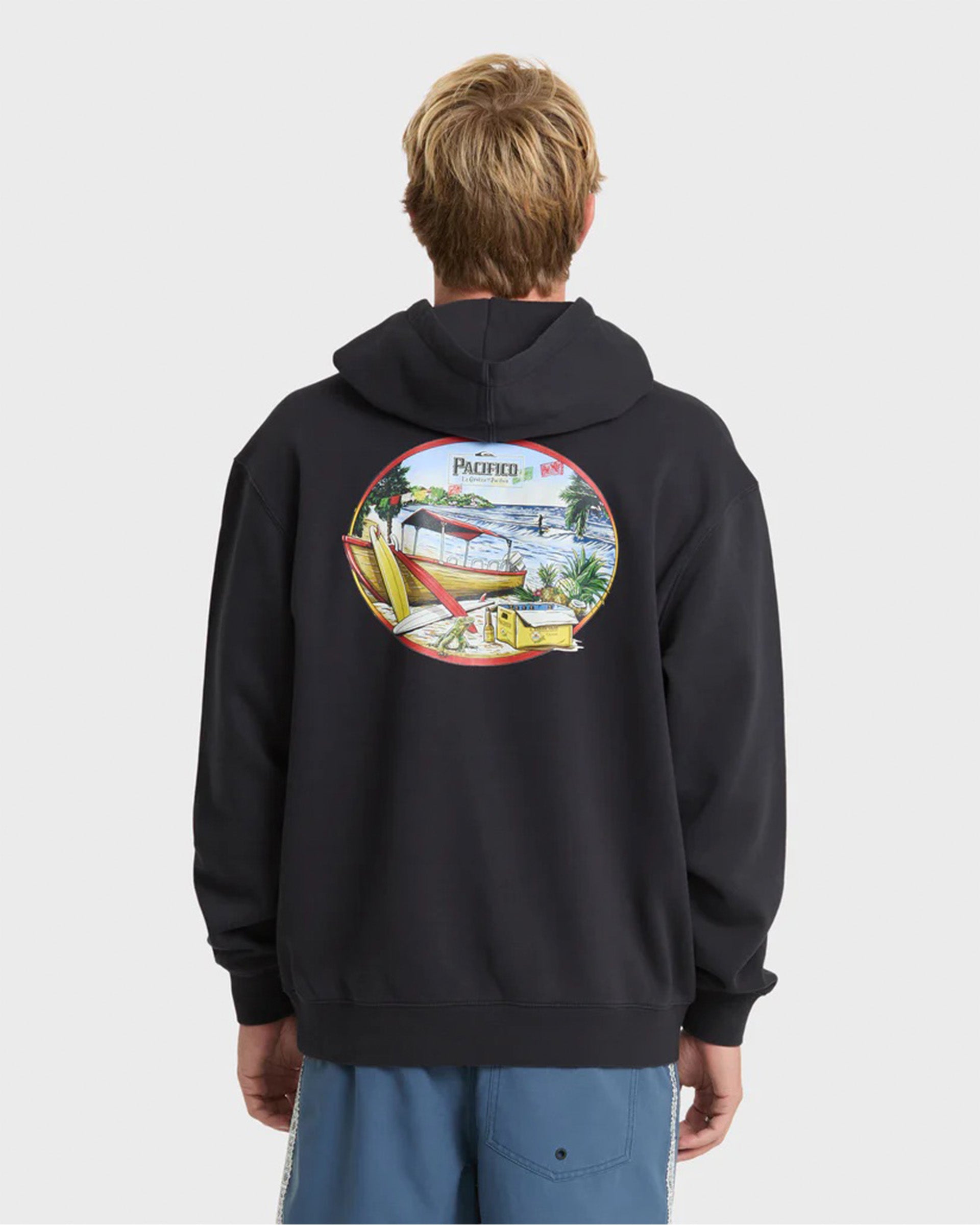 Quiksilver Pacifico Sayulita Cruising Pullover Hoodie - Phantom