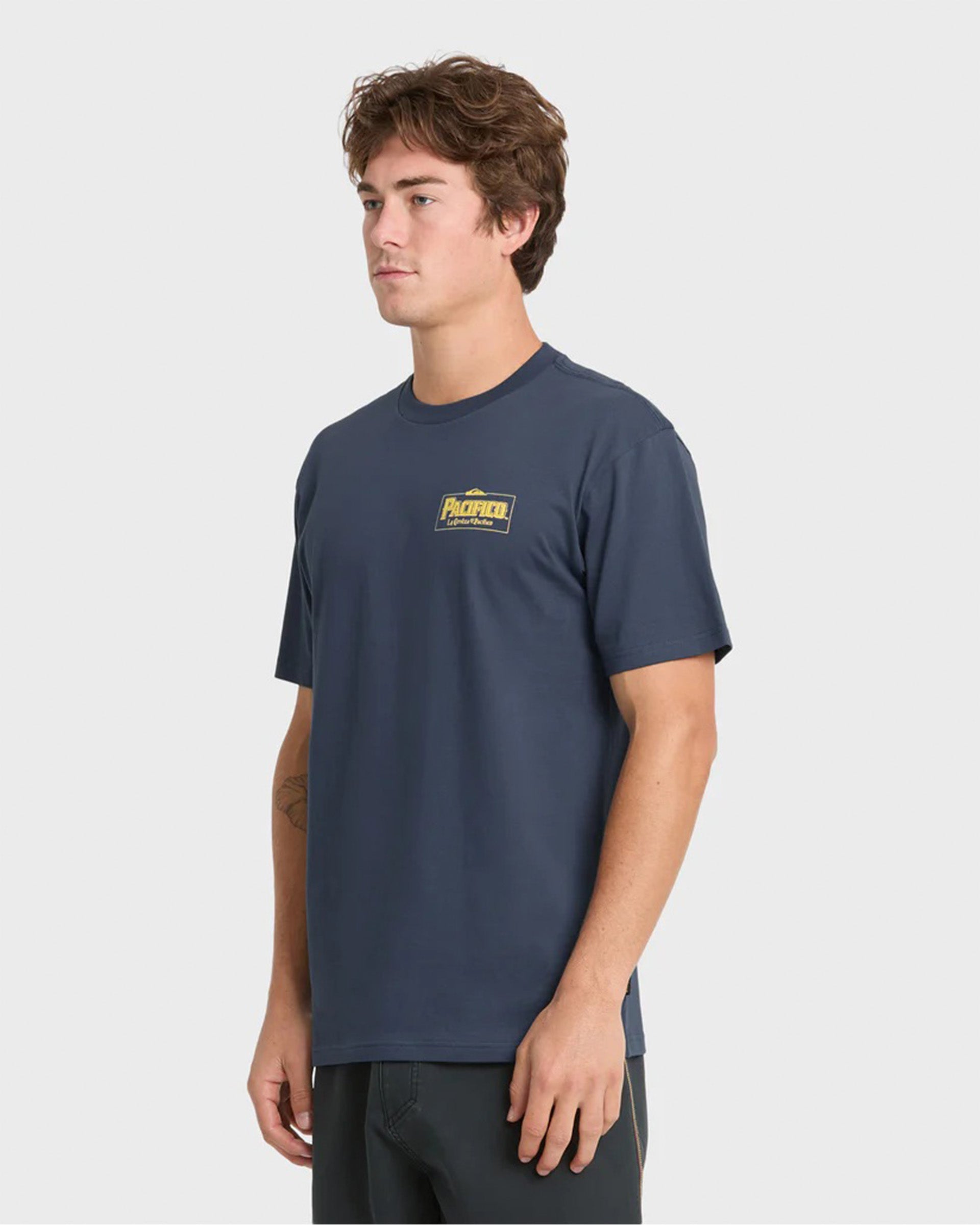 Quiksilver Pacifico Sayulita Cruising Short Sleeve T-Shirt - Navy