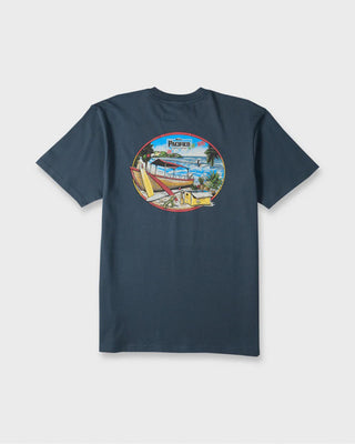 Quiksilver Pacifico Sayulita Cruising Short Sleeve T-Shirt - Navy