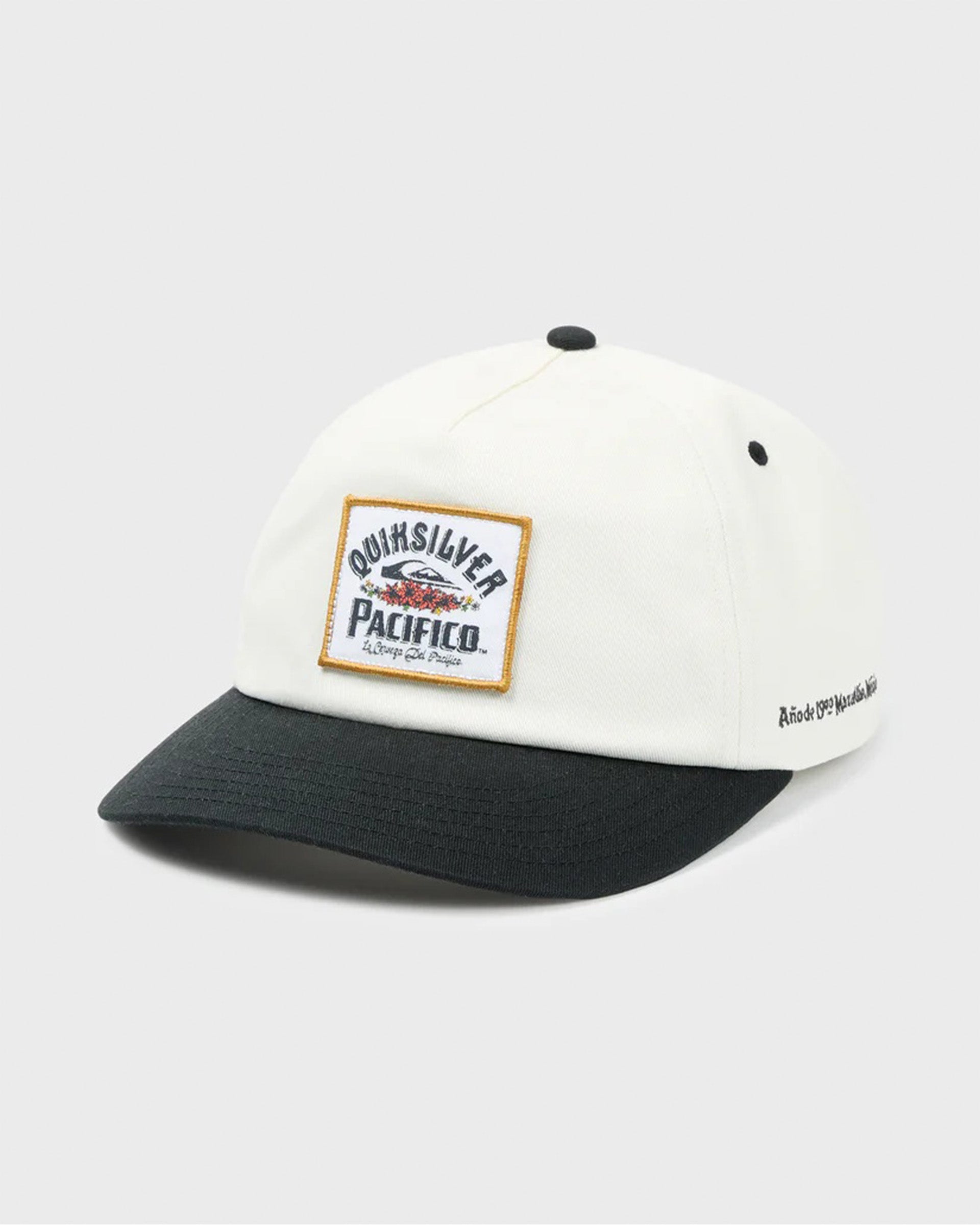 Quiksilver Pacifico Signage Lockup Hat - Off White