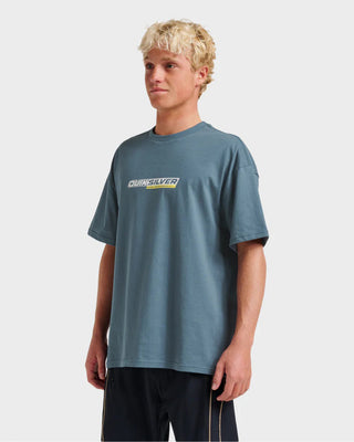 Quiksilver Speedway Heavy Weight Short Sleeve T-Shirt - Orion Blue