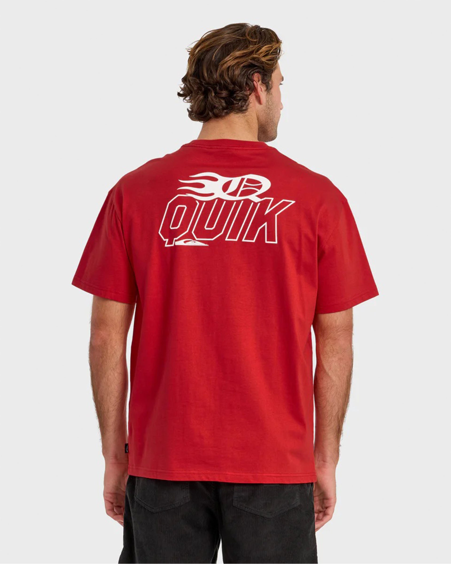 Quiksilver Stacked Mercury Short Sleeve T-Shirt - Salsa