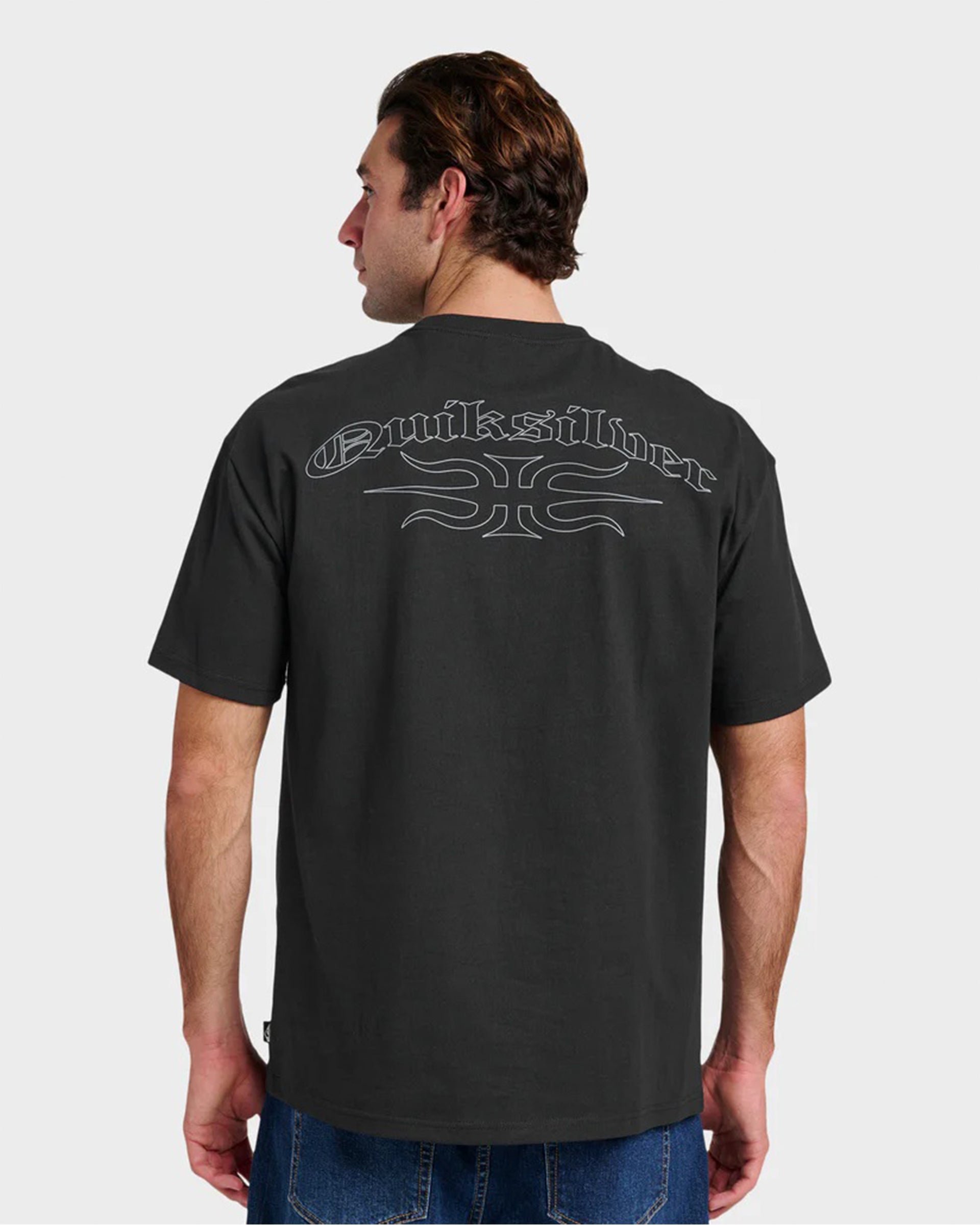 Quiksilver Stretch Tribal Mercury Short Sleeve T-Shirt - Black