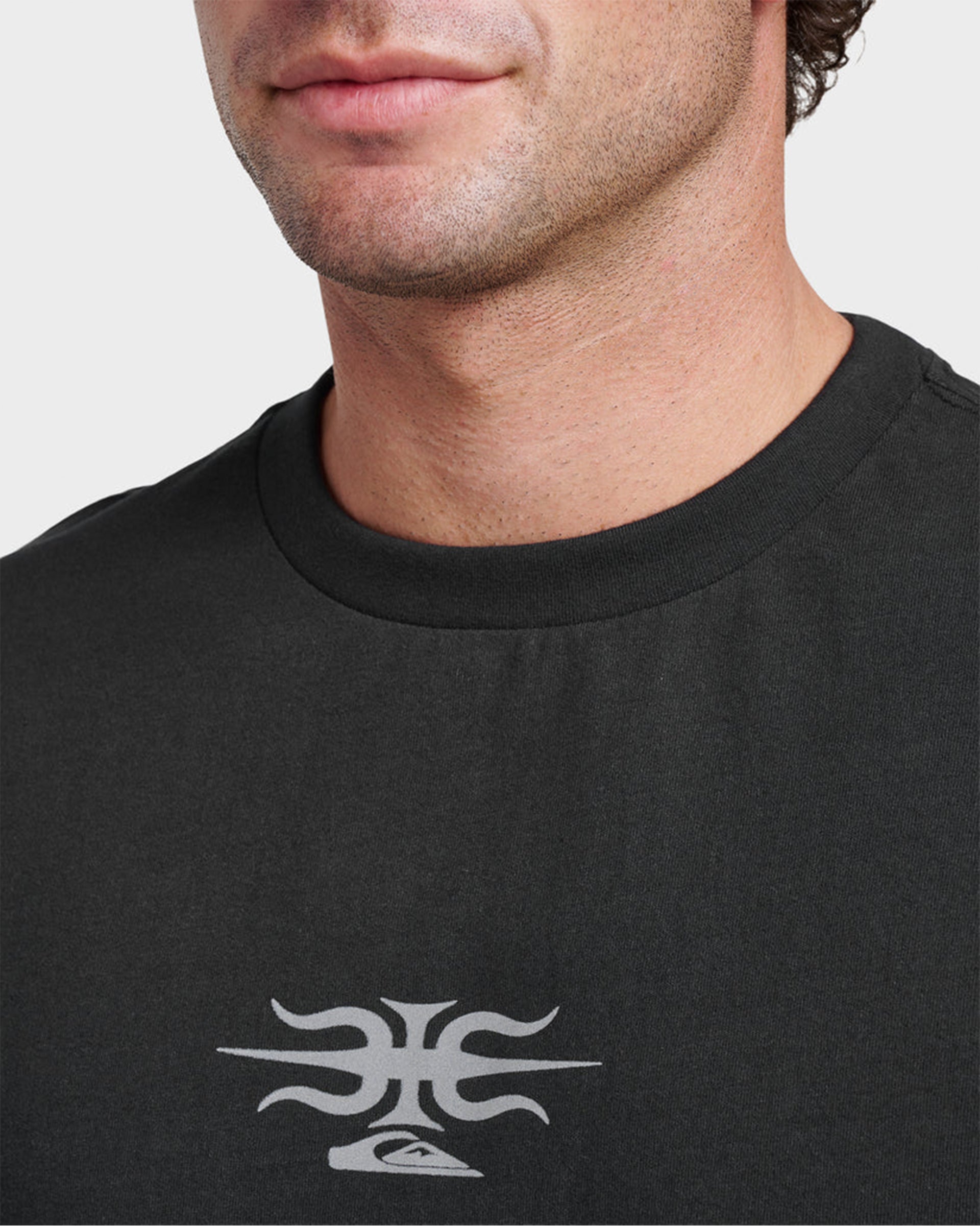 Quiksilver Stretch Tribal Mercury Short Sleeve T-Shirt - Black