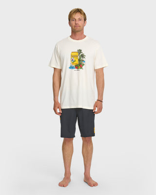 Quiksilver x Pacifico Sunstroke Short Sleeve T-Shirt - Tofu