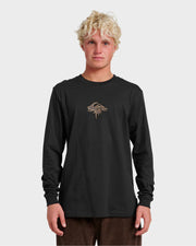 Quiksilver Three Piece Long Sleeve T-Shirt - Black