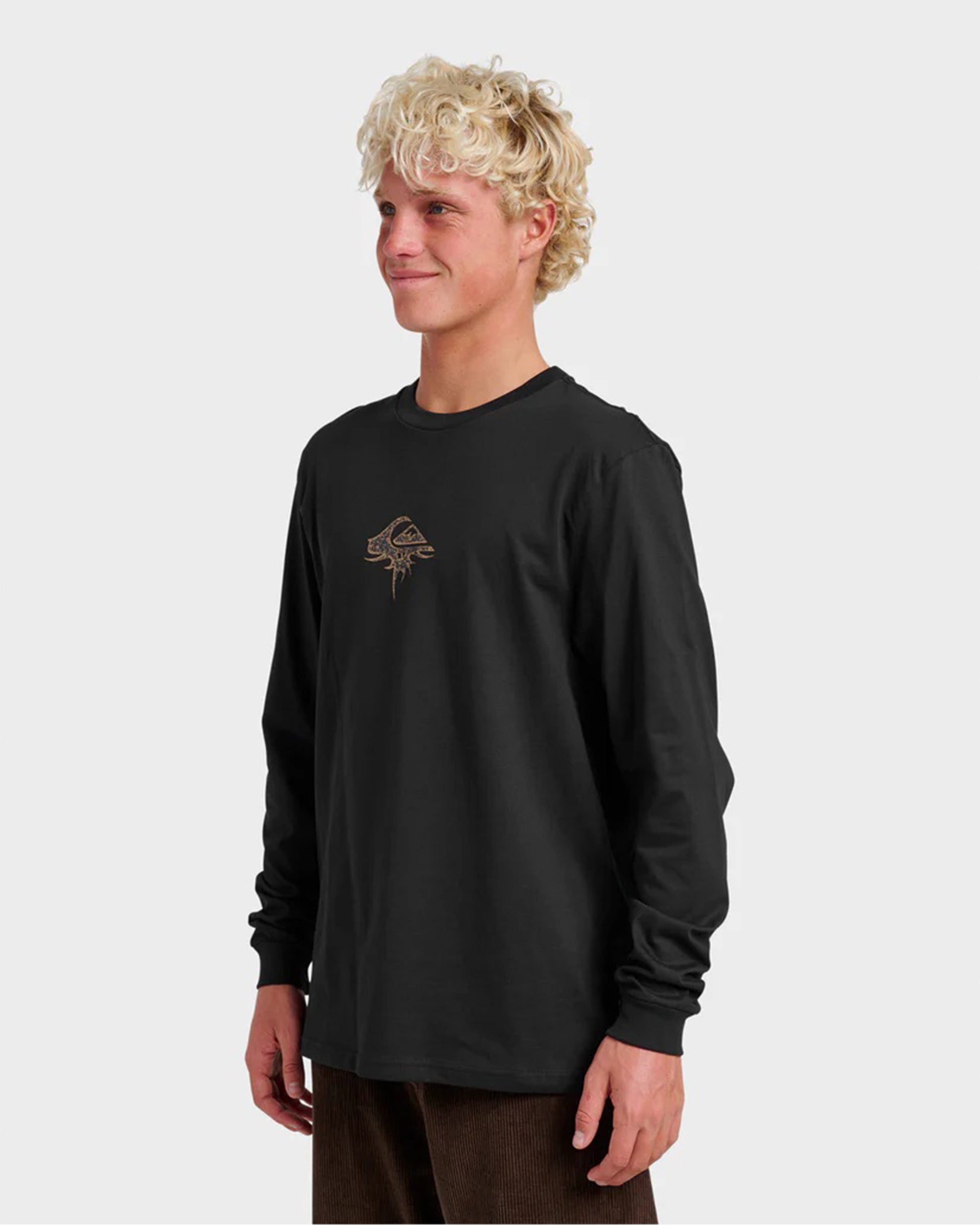 Quiksilver Three Piece Long Sleeve T-Shirt - Black