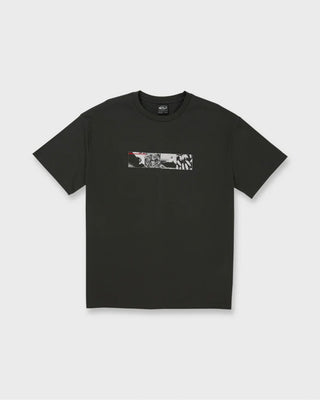 Quiksilver Vortex Mercury Oversized Heavyweight Short Sleeve T-Shirt - Phantom