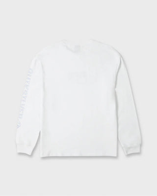 Quiksilver Young Guns Impaired Embellishment Long Sleeve T-Shirt - White