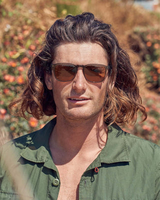 Raen Wiley Sunglasses - Slate/Vibrant Brown Polarized