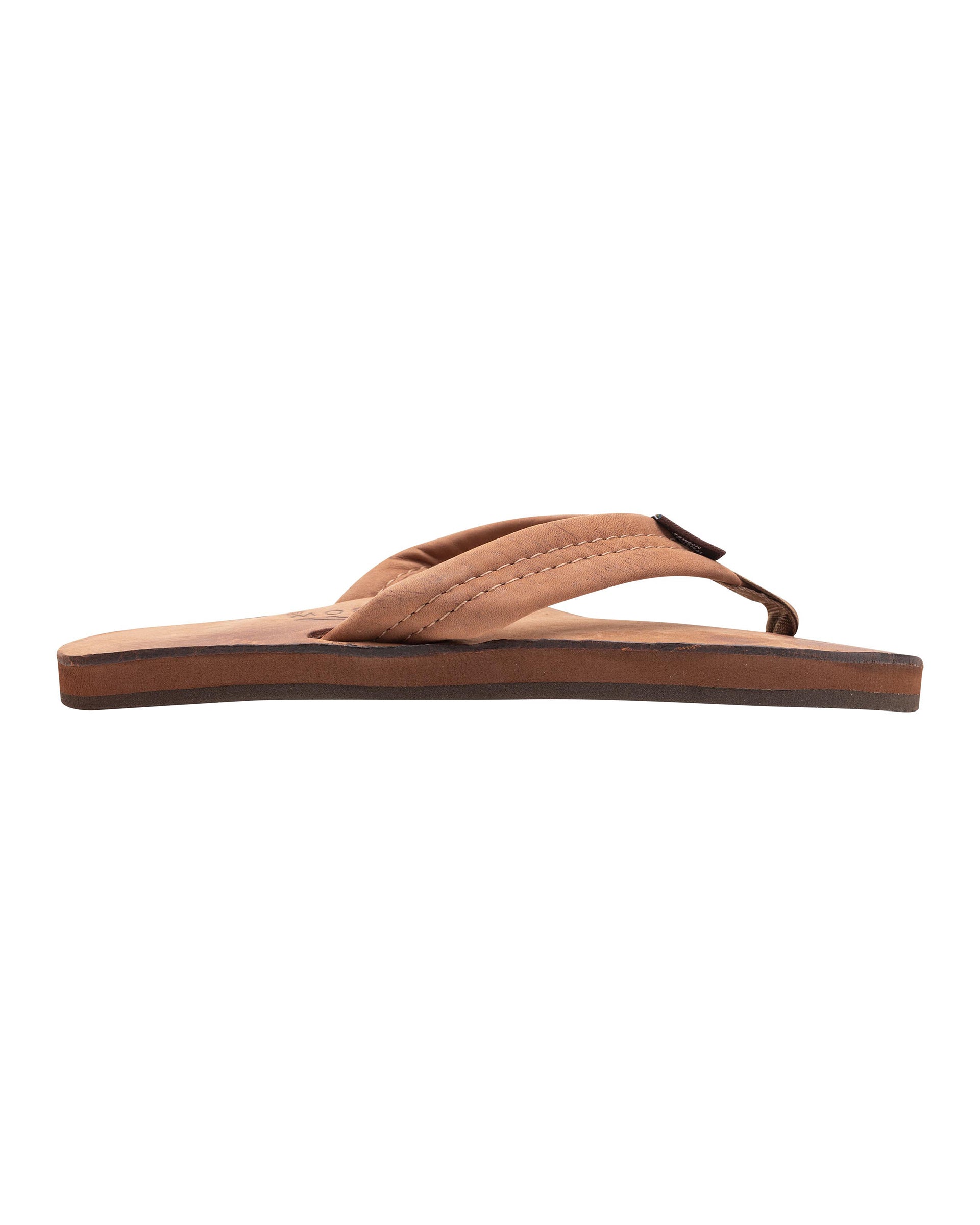 Men's Rainbow Luxury Leather Single Arch 1" Wide Strap Sandal - Nogales Wood