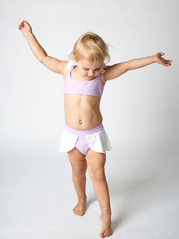 J.S Swim Girl's (2-7) Bella Swim Set - Rapunzel