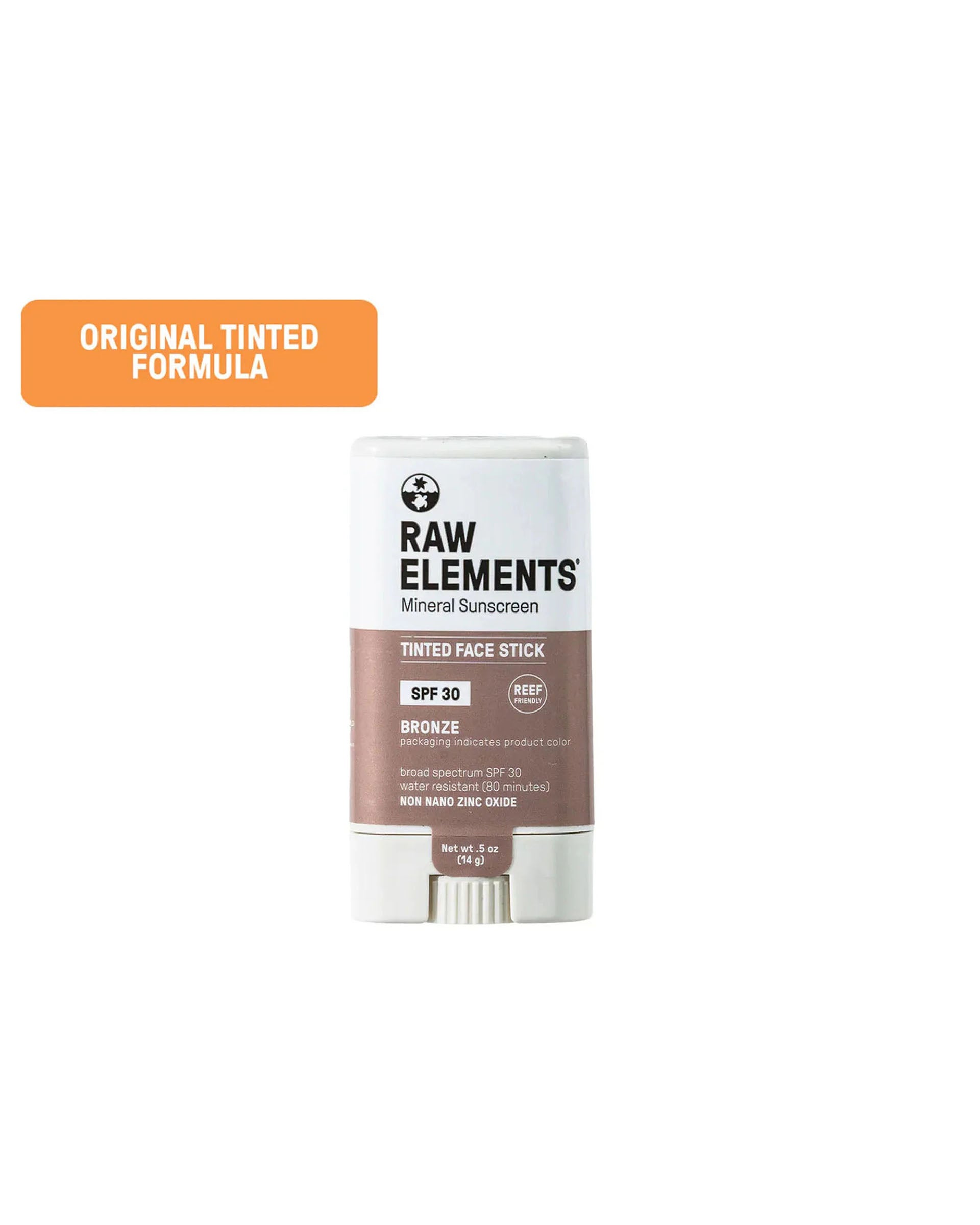 Raw Elements Tinted Face Stick SPF 30 - Bronze