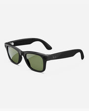 Ray-Ban X Meta Wayfarer Glasses - Shiny Black/G15 Green