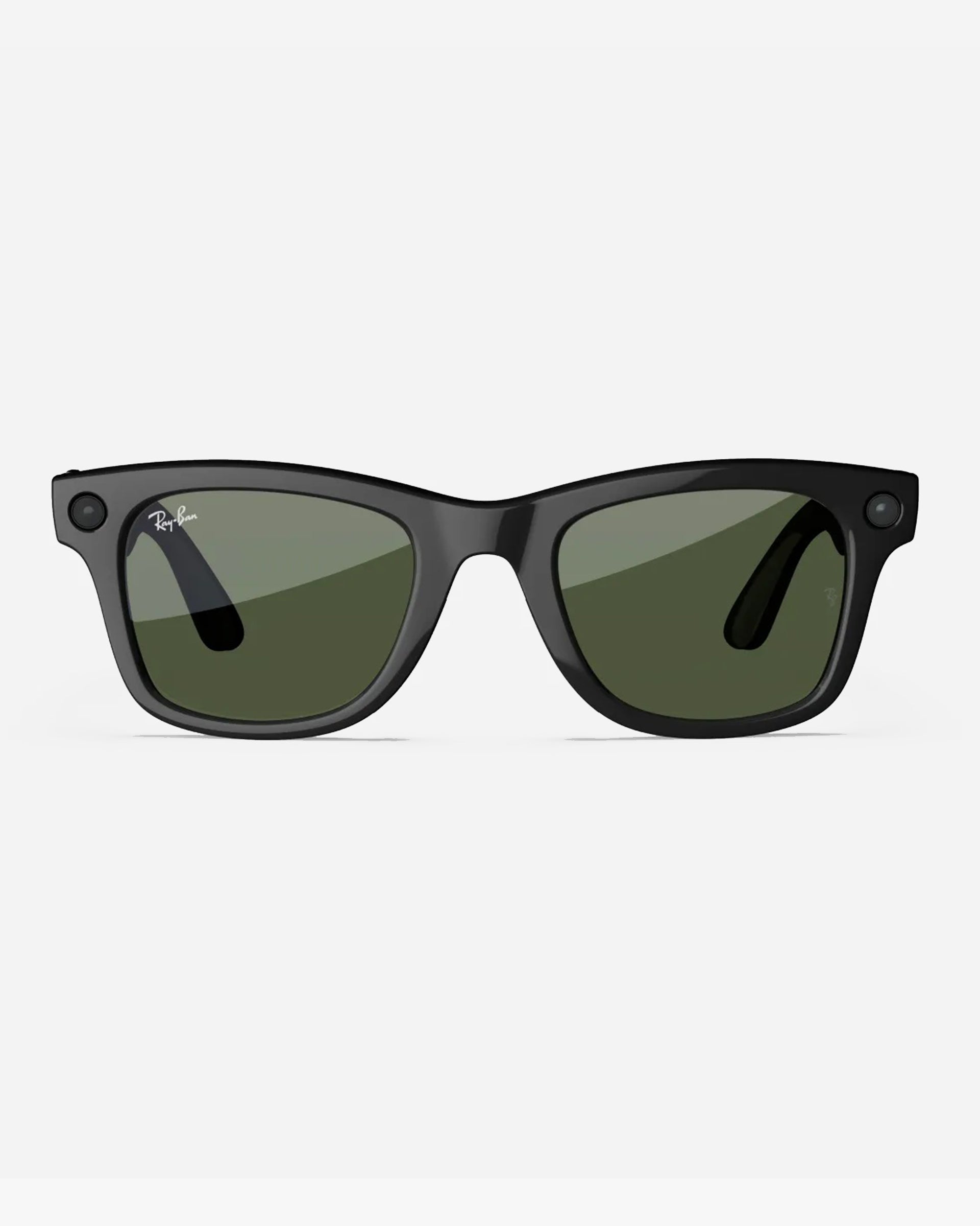 Ray-Ban X Meta Wayfarer Glasses - Shiny Black/G15 Green