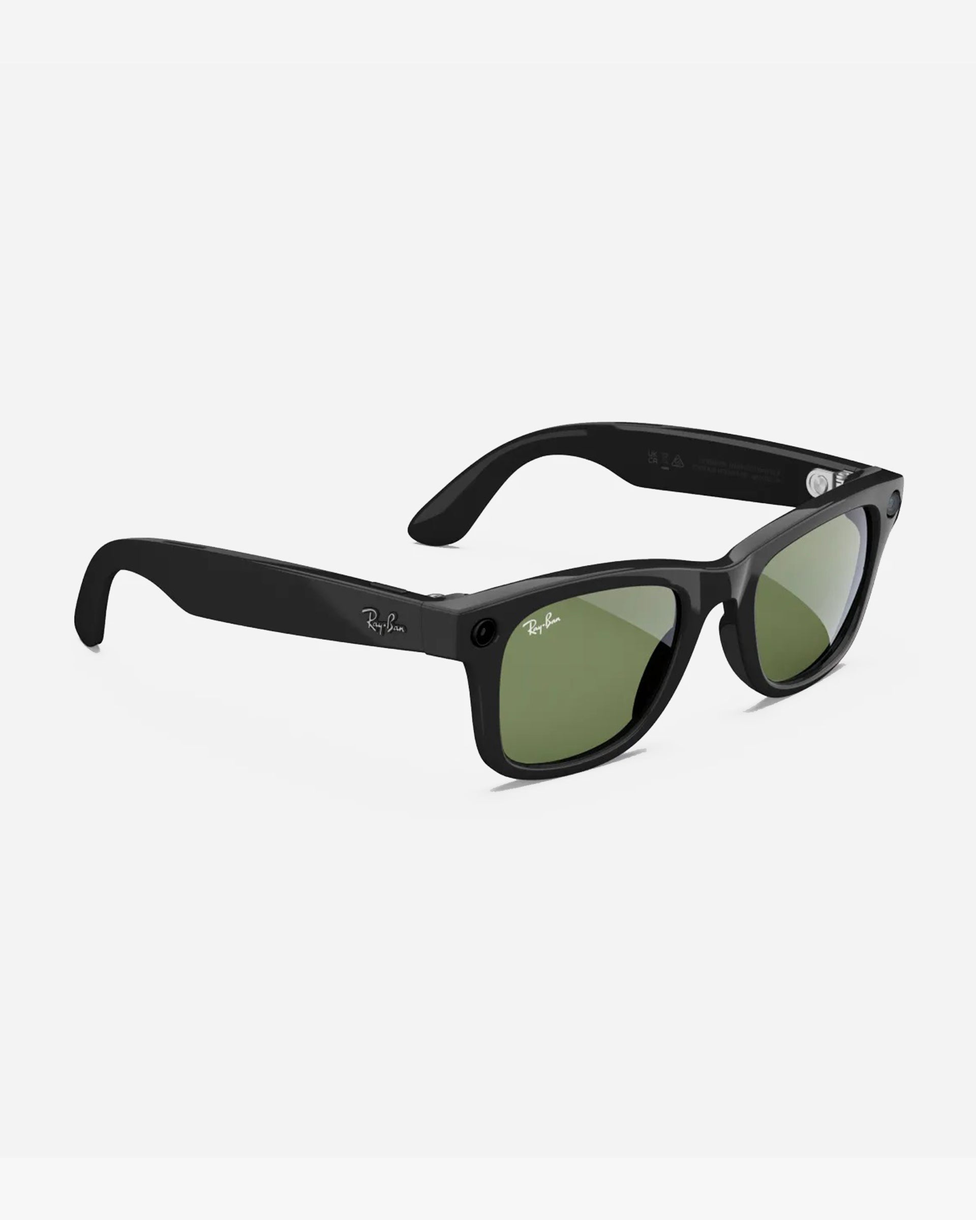 Ray-Ban X Meta Wayfarer Glasses - Shiny Black/G15 Green