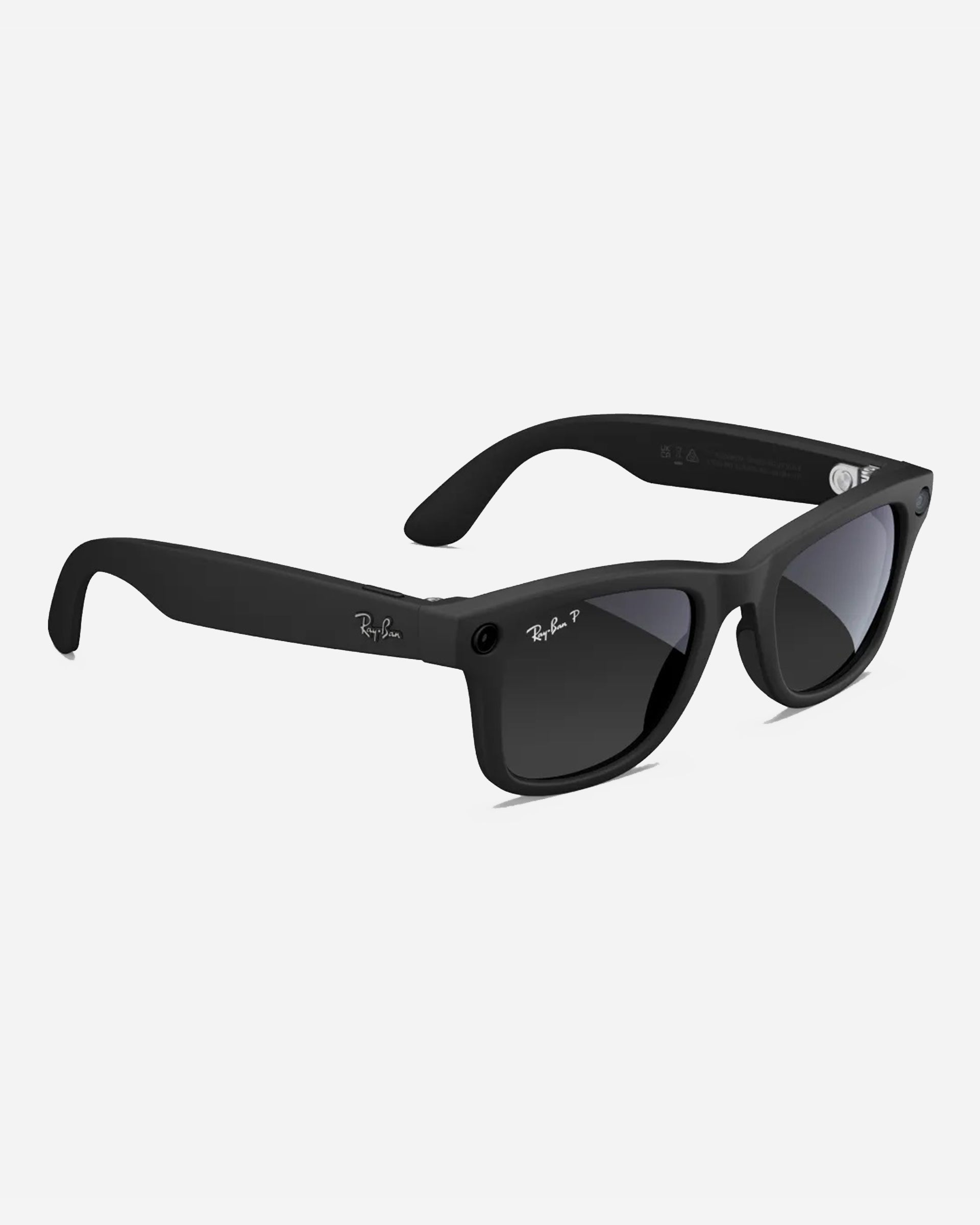 Ray-Ban X Meta Wayfarer Glasses - Matte Black/Polar Gradient Graphite