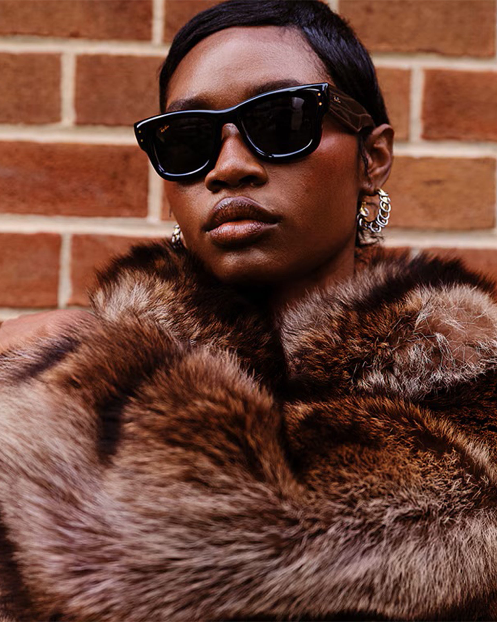 Ray-Ban Wayfarer Puffer Sunglasses - Polished Black/Ultra Black