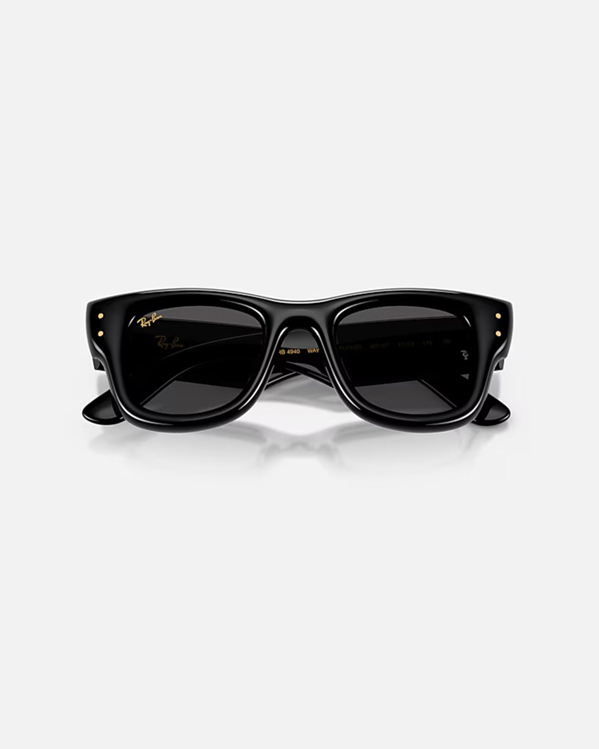 Ray-Ban Wayfarer Puffer Sunglasses - Polished Black/Ultra Black