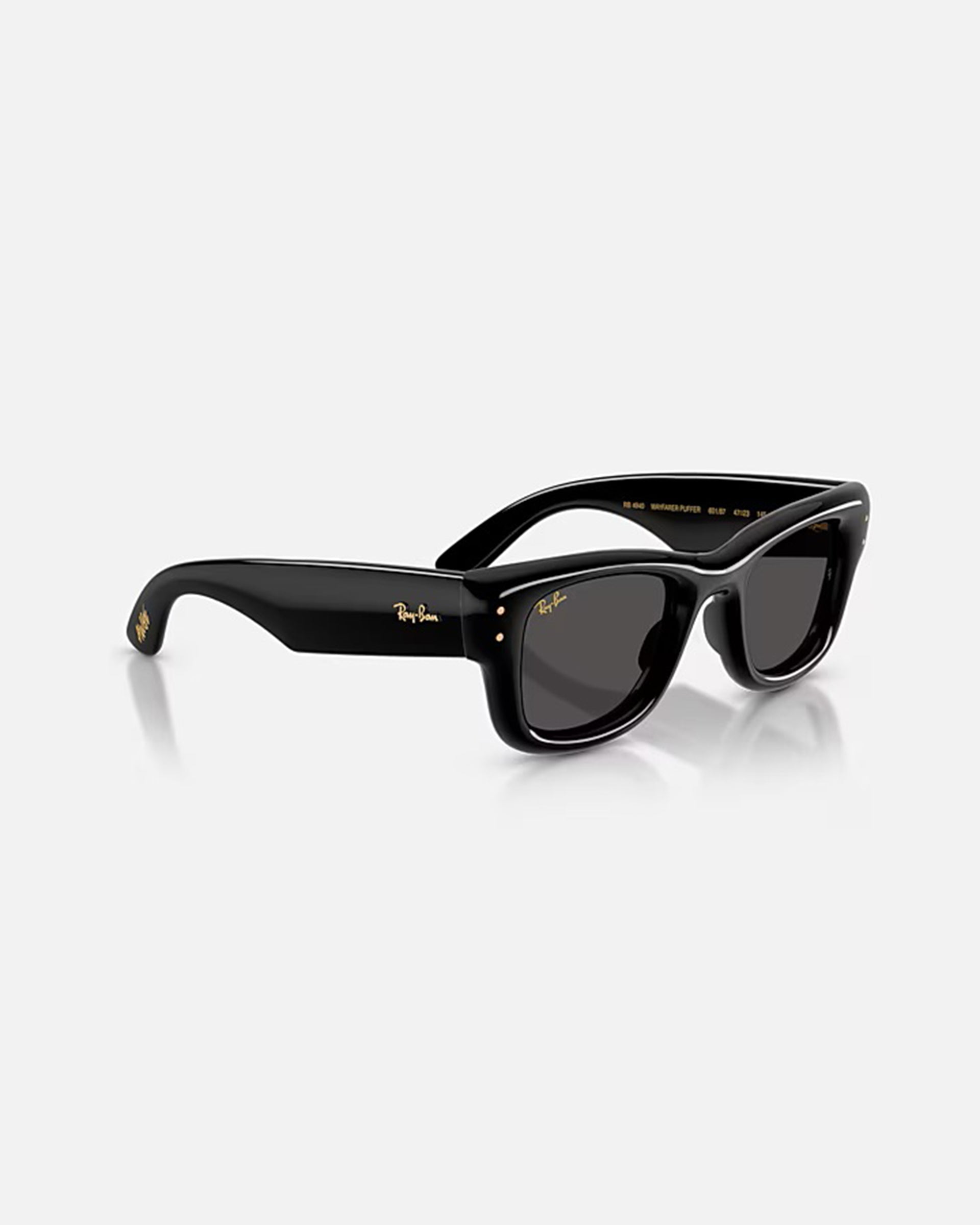 Ray-Ban Wayfarer Puffer Sunglasses - Polished Black/Ultra Black
